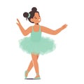 Cute Young Ballerina Character, Captivates With Her Graceful Pose And Delicate Tutu, Expressing A Sense Of Poise