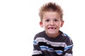 Cute young boy smiling and missing teeth Royalty Free Stock Photo