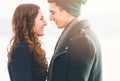 Cute young couple in love, close up Royalty Free Stock Photo