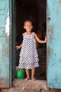 A cute young girl in Stone Town, Zanzibar, Tanzania