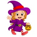 Cute young witch Royalty Free Stock Photo