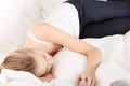 Cute young woman sleeping Royalty Free Stock Photo