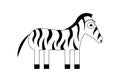 Cute zebra illustration