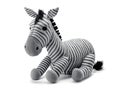 Cute zebra stuffed toy isolated on white, illustration generated by AI Royalty Free Stock Photo