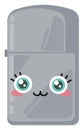 Cute zippo lighter, illustration, vector on a white background Royalty Free Stock Photo