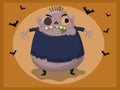 Cute zombie cartoon