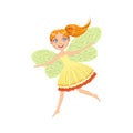 Cutehead Fairy Girly Cartoon Character Royalty Free Stock Photo