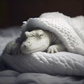 Adorable baby crocodile