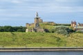 Cuthbert Collingwood Monument at the mouth of the Tyne near Newcastle Royalty Free Stock Photo