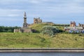 Cuthbert Collingwood Monument at the mouth of the Tyne near Newcastle Royalty Free Stock Photo