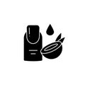 Cuticle hydrator glyph icon