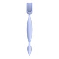 Cuticle nail pusher icon, cartoon style