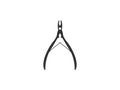 Cuticle nipper icon. Vector illustration, flat design