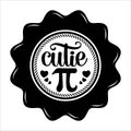 Cutie Pi, Typography t-shirt design for geographers
