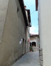 Cutigliano, Tuscany, Italy, beautiful narrow street in the center of the town.