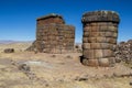 Cutimbo chullpas, near Puno. Royalty Free Stock Photo