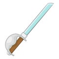 Cutlass sword icon, cartoon style Royalty Free Stock Photo