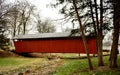 Cutler-Donahoe Covered Bridge Side View Royalty Free Stock Photo