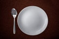 Place Setting, Plate, Fork, Spoon, Table Knife Royalty Free Stock Photo