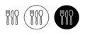 Cutlery icon Royalty Free Stock Photo