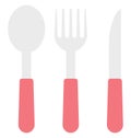Cutlery Isolated Vector Icon editable Royalty Free Stock Photo