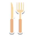 Cutlery Isolated Vector Icon editable Royalty Free Stock Photo