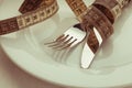 Cutlery on a plate