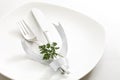 Cutlery, ribbon