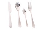 Cutlery set with Fork, Knife and two Spoons Royalty Free Stock Photo