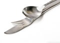 Cutlery - a spoon, fork and knife Royalty Free Stock Photo