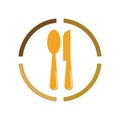 Cutlery vector icon illustration sign Royalty Free Stock Photo