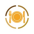Cutlery vector icon illustration sign Royalty Free Stock Photo