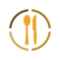 Cutlery vector icon illustration sign Royalty Free Stock Photo