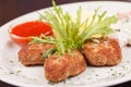 Cutlets with potatoes Royalty Free Stock Photo