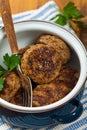 Cutlets or Sausage Patties Royalty Free Stock Photo