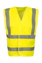 Cutout of Front of Yellow Safety Vest Royalty Free Stock Photo