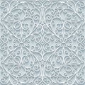 Cutout paper lace pattern