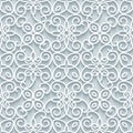 Cutout paper lace texture, seamless pattern Royalty Free Stock Photo