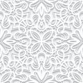 Cutout paper lace texture, seamless pattern