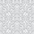 Cutout paper lace texture, seamless pattern Royalty Free Stock Photo