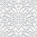 Cutout paper lace texture, seamless pattern Royalty Free Stock Photo