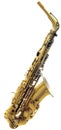 Cutout of Saxophone Royalty Free Stock Photo