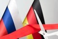 Cuts red ribbon russia germany