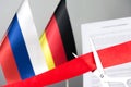 Cuts ribbon russia germany