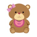 cutte little bear teddy female with bows