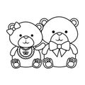 cutte little bears teddies couple