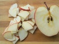 Cutted apple pieces Royalty Free Stock Photo