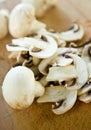 Cutted champignons Royalty Free Stock Photo