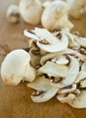 Cutted champignons Royalty Free Stock Photo