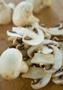 Cutted champignons Royalty Free Stock Photo